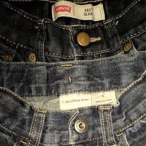 Levi’s and Calvin Klein pants